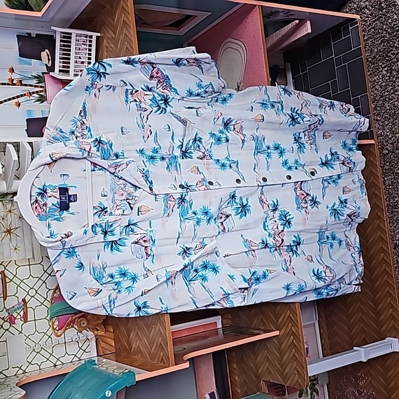 Mens sz xxl George Hawaiian button down shirt. - Picture 4 of 5